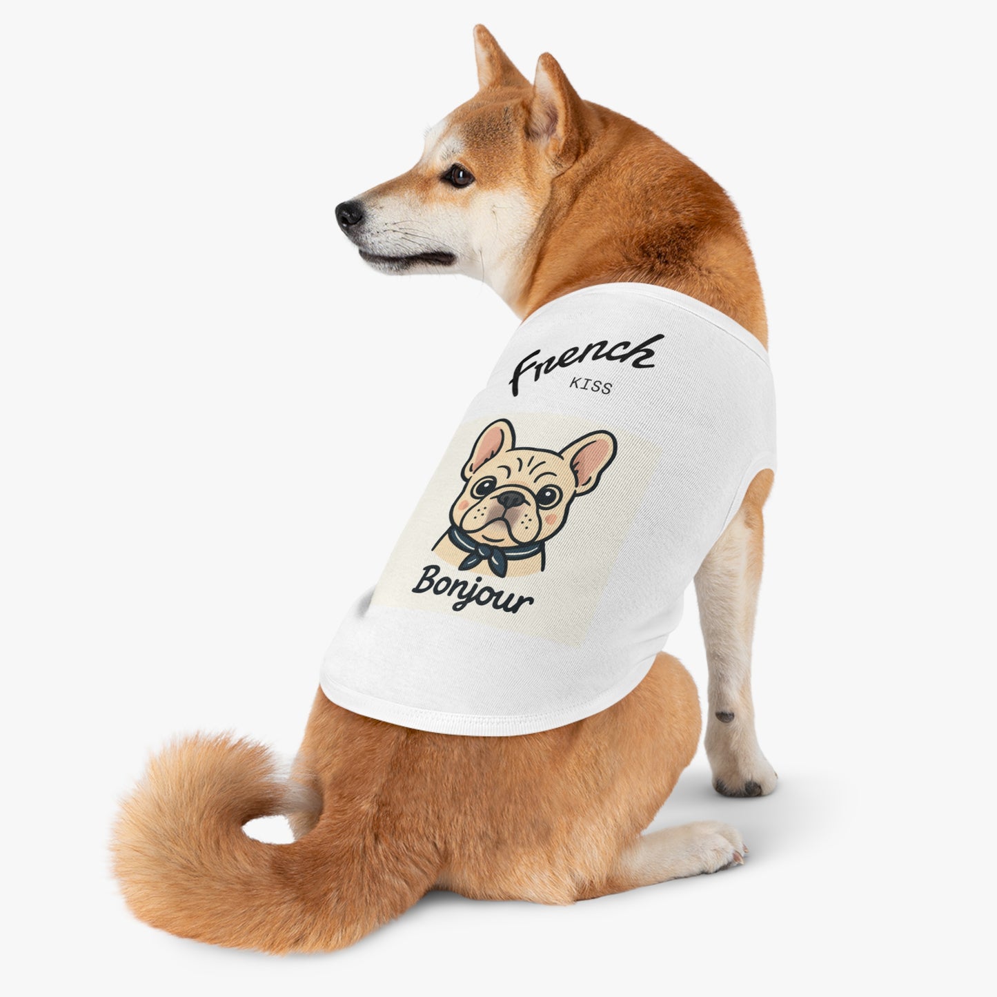 Chic French Bulldog Pet Tank Top - Cute Dog Apparel, Summer Style, Pet Fashion, Gifts for Dog Lovers, Adorable Outfit