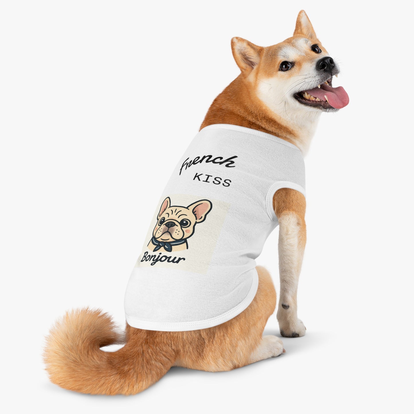 Chic French Bulldog Pet Tank Top - Cute Dog Apparel, Summer Style, Pet Fashion, Gifts for Dog Lovers, Adorable Outfit